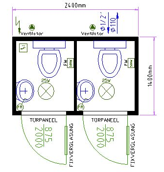 wc dimensions